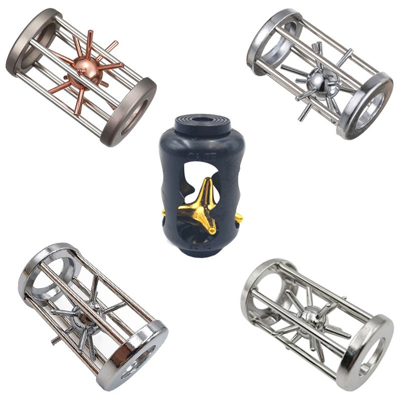 Puzzle Zinc Alloy Unlock Intelligence Release Luban Lock Educational Toys Children Nine Chain Kongming Lock Horseshoe Lock - Image 4